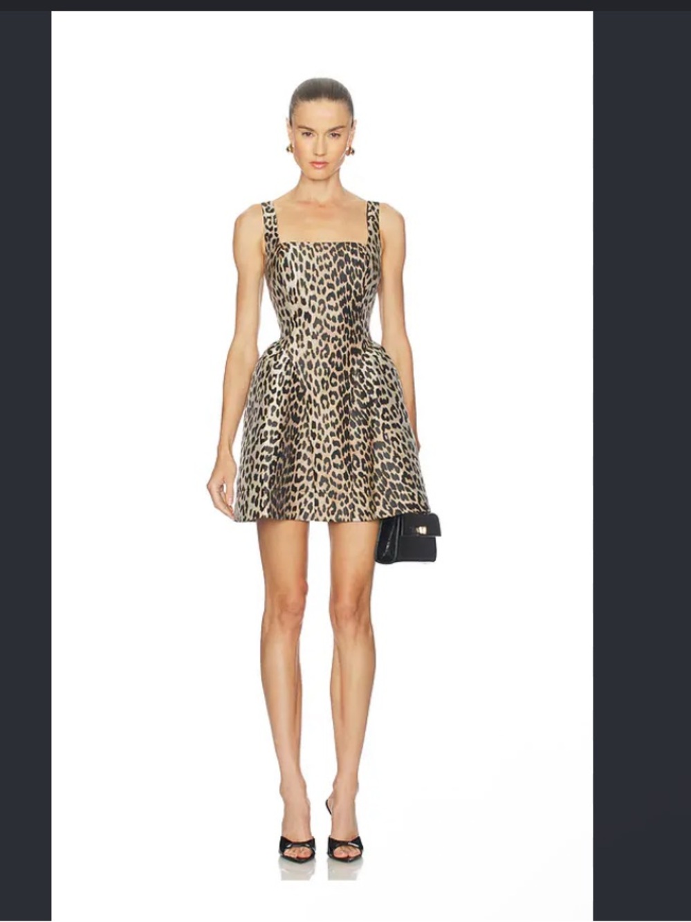Nwot ASTR Label Claudie Dress Leopard Print mini fall party formal $158 revolve